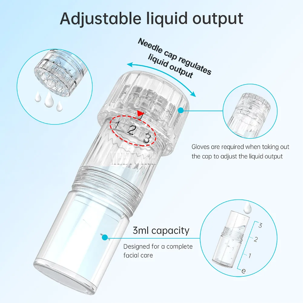 20/50 Stück Kartuschen für H5 H3 Hydra Pen Beauty Microneedle Derma Pen 12-Pin 24-Pin 36-Pin 42-Pin Runde Quadratische Ersatzspitzen – Detail 2