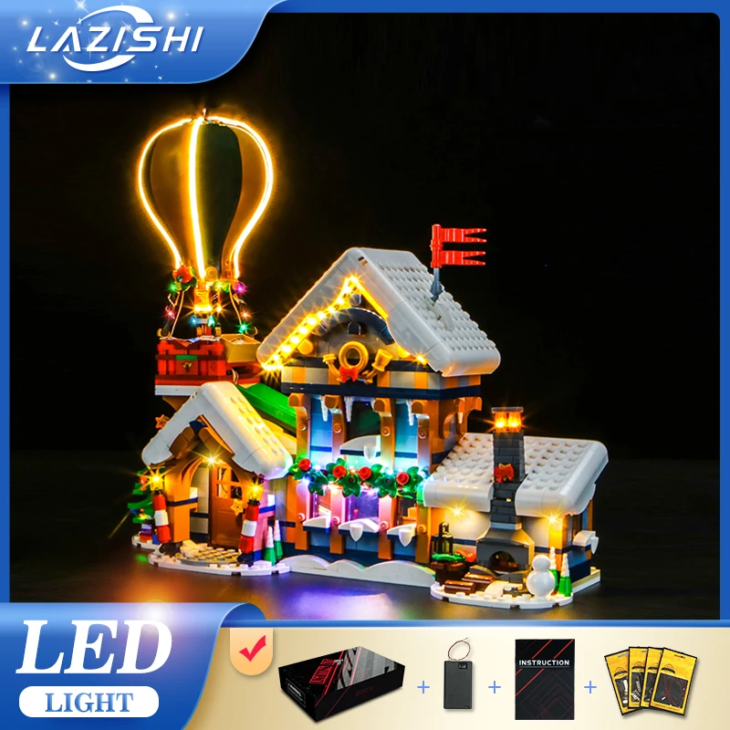 Lazishi LED Light 10339 Set Suitable for Santa's Post Office Building Blocks Gift (Lighting Accessories Only)