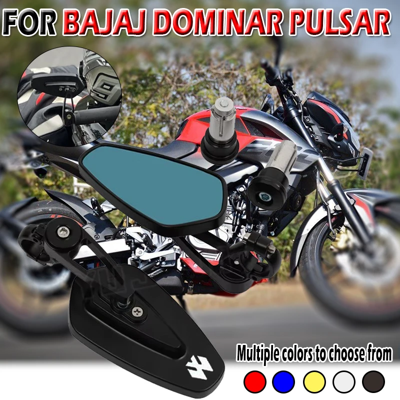 Espejo retrovisor para motocicleta Bajaj Dominar 250 400 Pulsar 200 RS/NS 150 180F F250 NS125, accesorios para espejo retrovisor de manillar