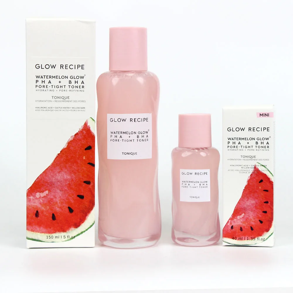 Tónico Facial de Sandía Glow Recipe, Hidratante, Minimizador de Poros, Antienvejecimiento, Cuidado de la Piel, Tónico Facial para Mujeres y Hombres