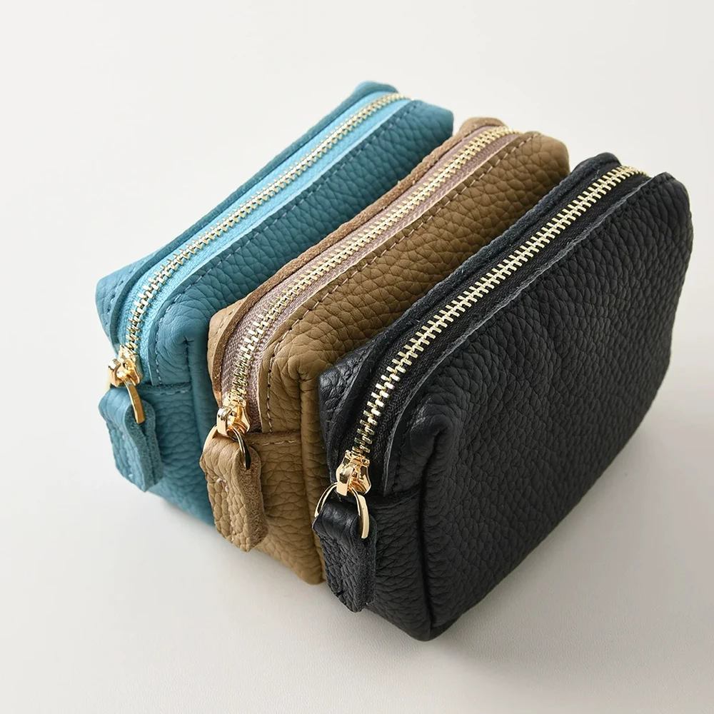 Echtes Leder Quadratische Mini-Geldbörse mit Individuellen Initialen Luxuriöse Damen-Lippenstift-Kosmetiktasche Aufbewahrungstasche Kartenhalter Schlüsselbörse – Detail 7