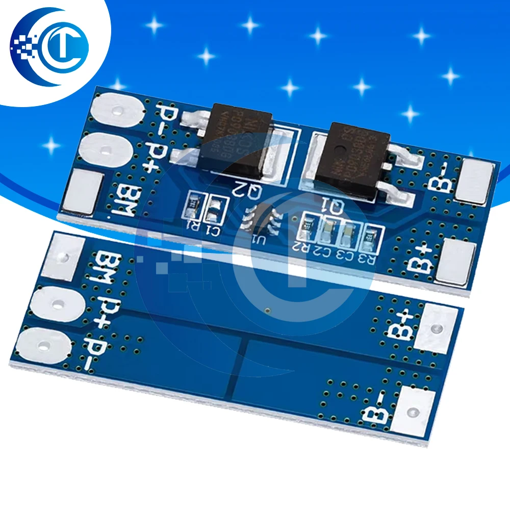 2S 7.4V Lithium Battery Protection Board 8A 15A Overcharge Over-Discharge Protection Module