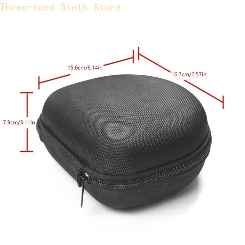 Hartschalen-Kopfhörer-Organizer für spezielle Headset-Ladekabel, Aufbewahrungstasche, Schwarz E74A – Detail 6