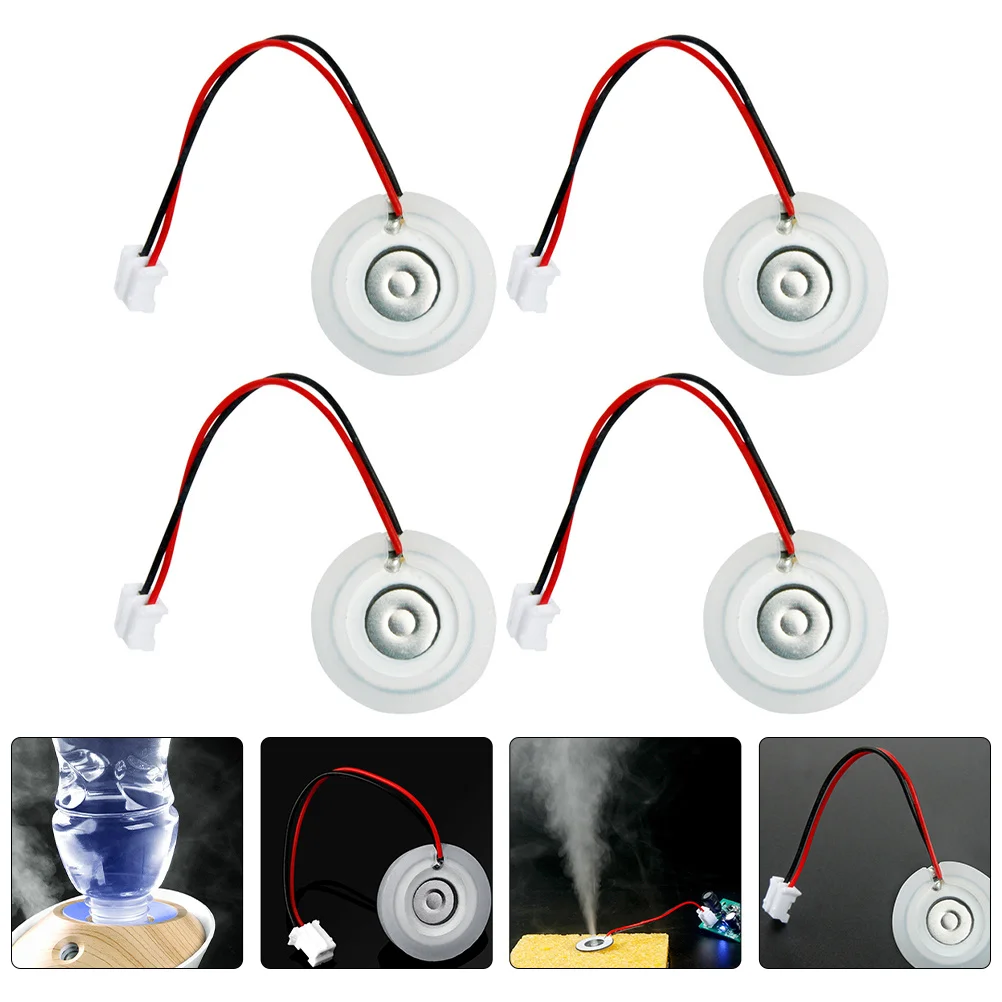 

4Pcs Piezoelectric Ceramic Discs Thickened Fogger Replacement Parts for Air Humidifier Atomizing Head Device Mist Maker Fogger