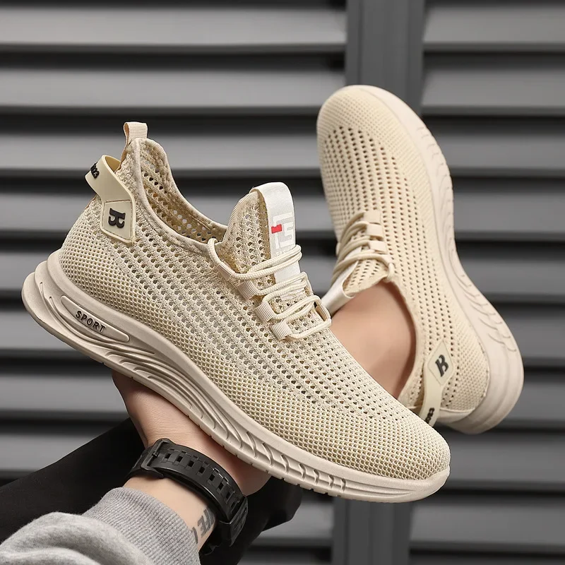 メンズ メッシュニット ランニングシューズ 軽量 通気性 柔 - Shock Absorbing Gym Trainers のレビューと価格