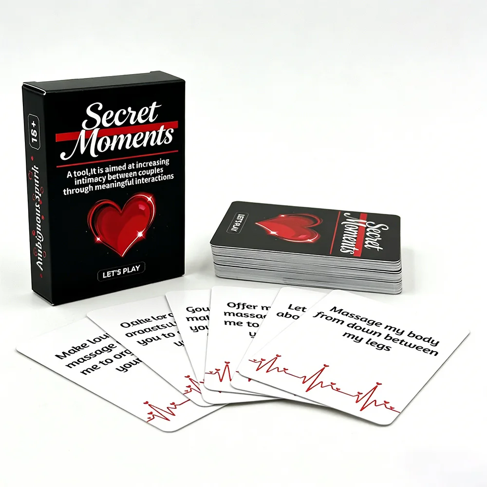 

“Intimate Moments” Couples Card Game,9.0 x 6.7 cm,50 cards designed to spark passion and intimacy,perfect as an anniversary gift