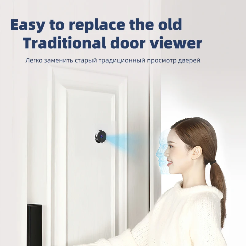 KAK Door Peephole Camera 3.5 Inch LCD HD Screen Digital Peephole Door Viewer Camera Video Doorbell 120 Degree Door Hardware