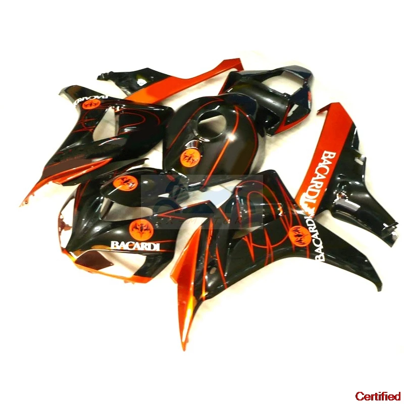 

Оранжево-черные комплекты обтекателей для Honda CBR1000RR 2006 2007, обтекатели CBR 1000rr 06 07 ZXMT UO70