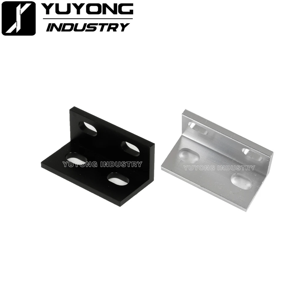 100Pcs/Lot Wholesale Double Universal L corner bracket for V-slot/T-slot extrusions 3D Printer CNC Engraving Machine