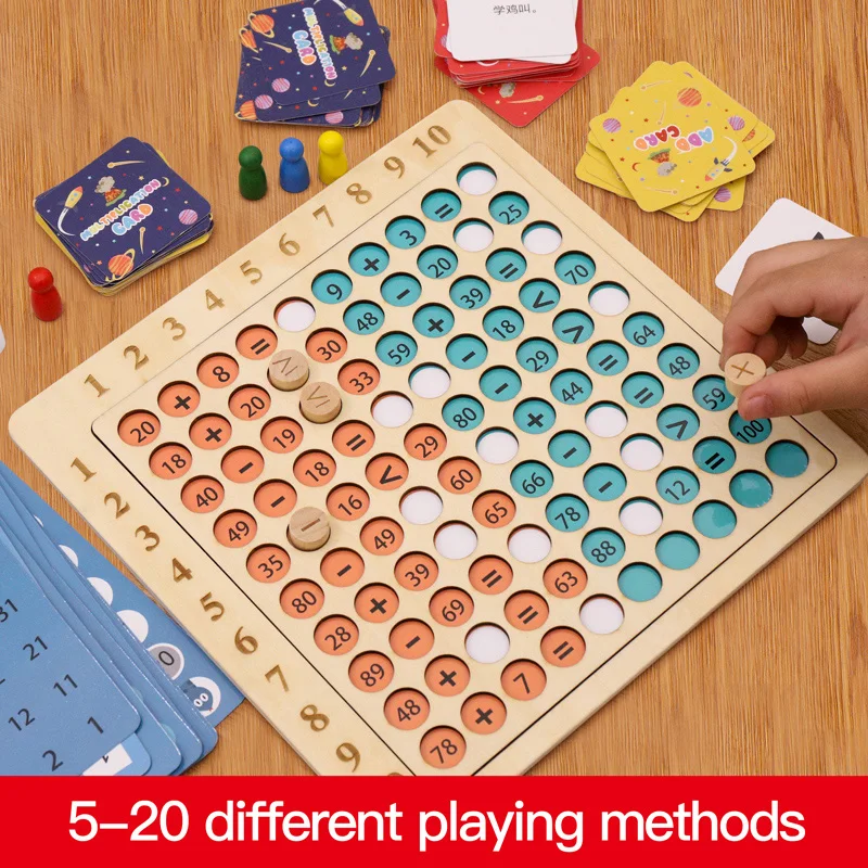 Juguetes de rompecabezas de matemáticas para niños, juegos de mesa multijugador, memoria rápida, entrenamiento de desarrollo de inteligencia, ayudas para el aprendizaje