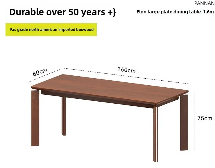 

Medieval solid wood thickened dining table boxwood home retro workbench large board table