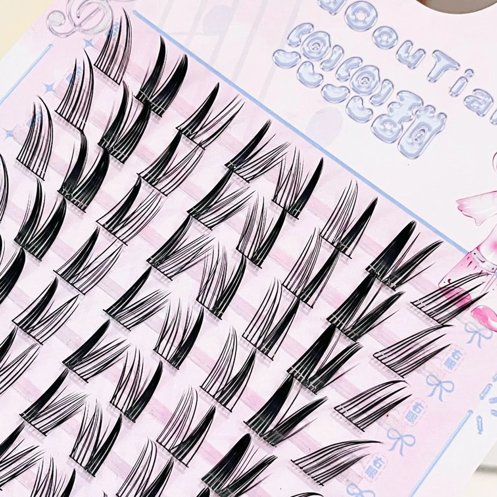 Nuevas pestañas postizas Manga, diseño de ojos de zorro Natural, grupos de pestañas individuales para maquillaje diario, extensión de pestañas, pestañas cómicas