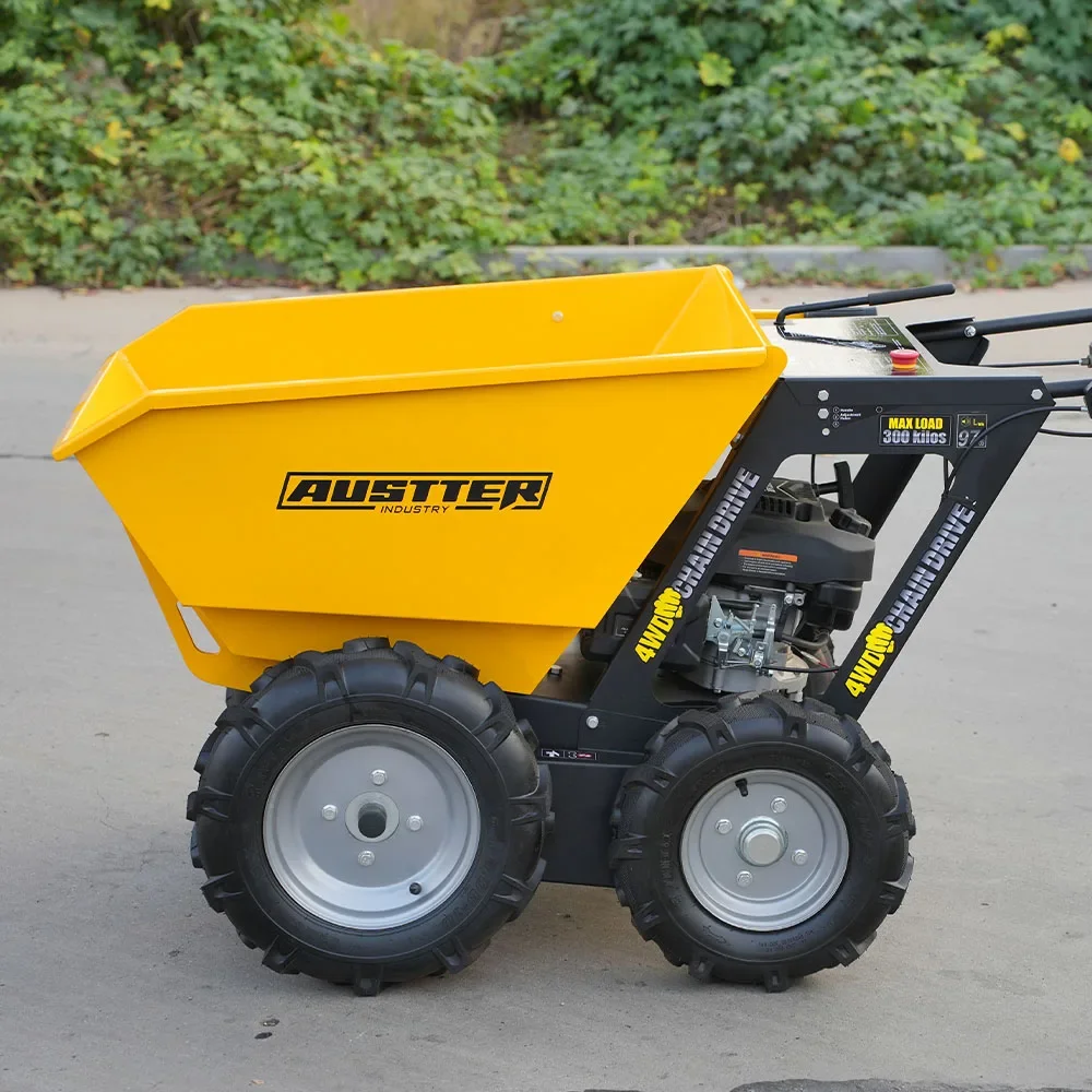 

6.5 Hp Gas Engine 250 Kg Mini Dumper Wheel Barrow For Building Site