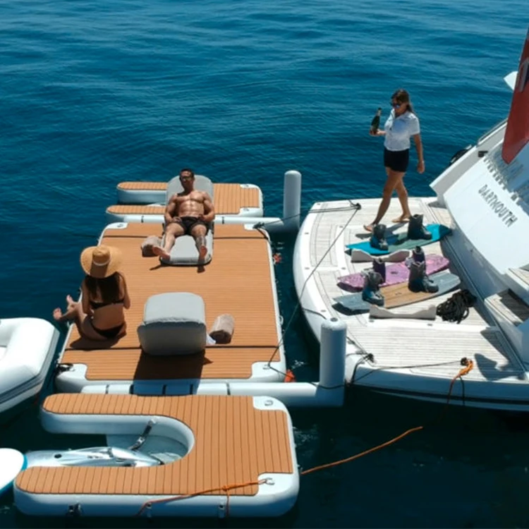 

New Inflatable Platform Inflatable Yacht Island Floating Dock for Wholesales