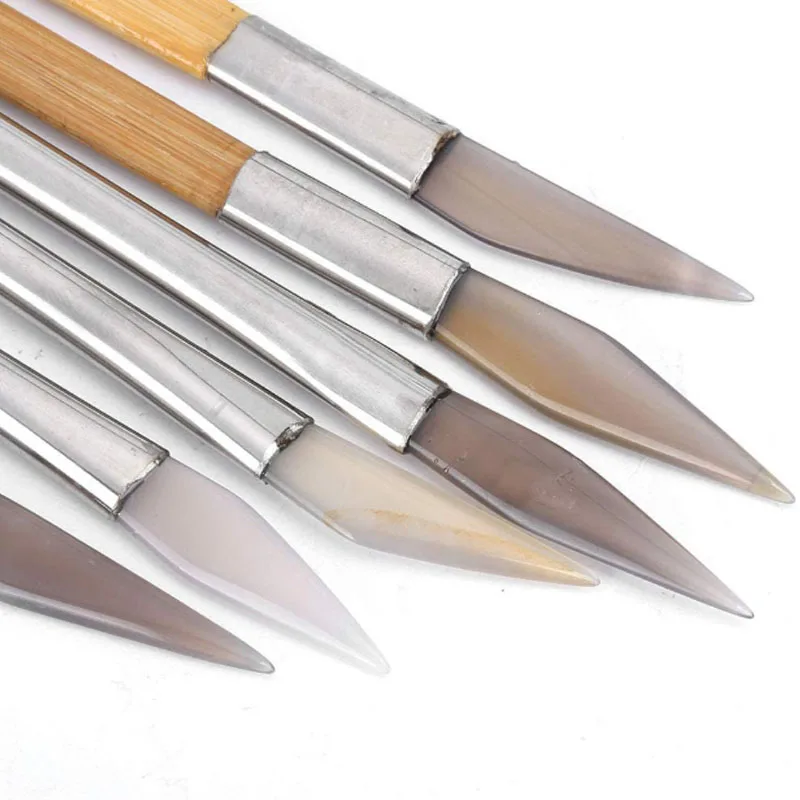 

3pcs Agate Burnisher Jewelry Polishing Metal Jewelry Polisher Diy Supply Craft Polishing Tools Carving Precious Metal Hot Sale