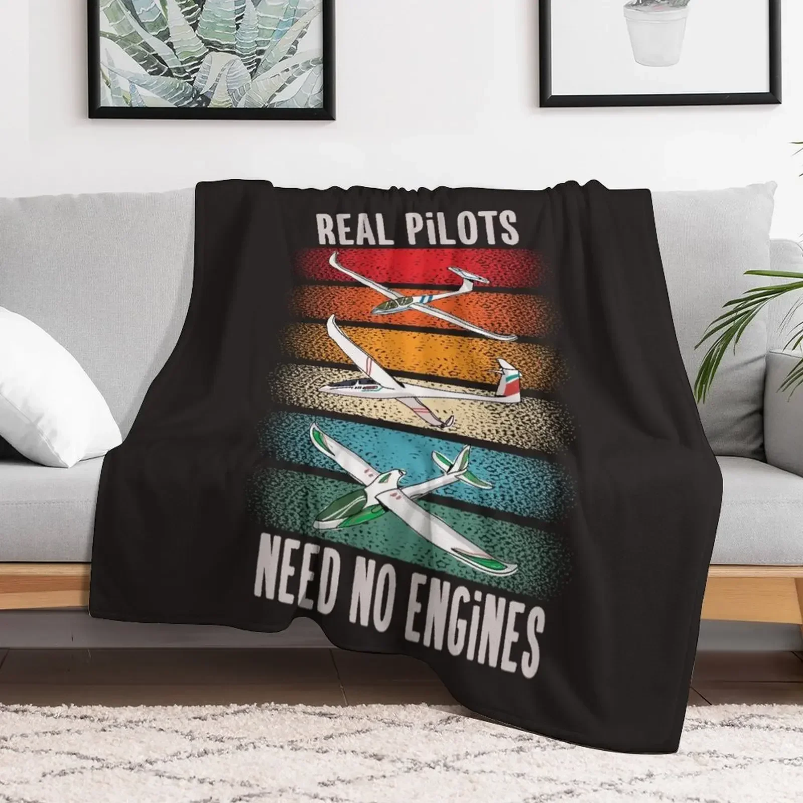 

Vintage Sailplane Pilot Gliding Gift For Gliders Throw Blanket blankets and throws For Sofa Thin Flannels Blankets