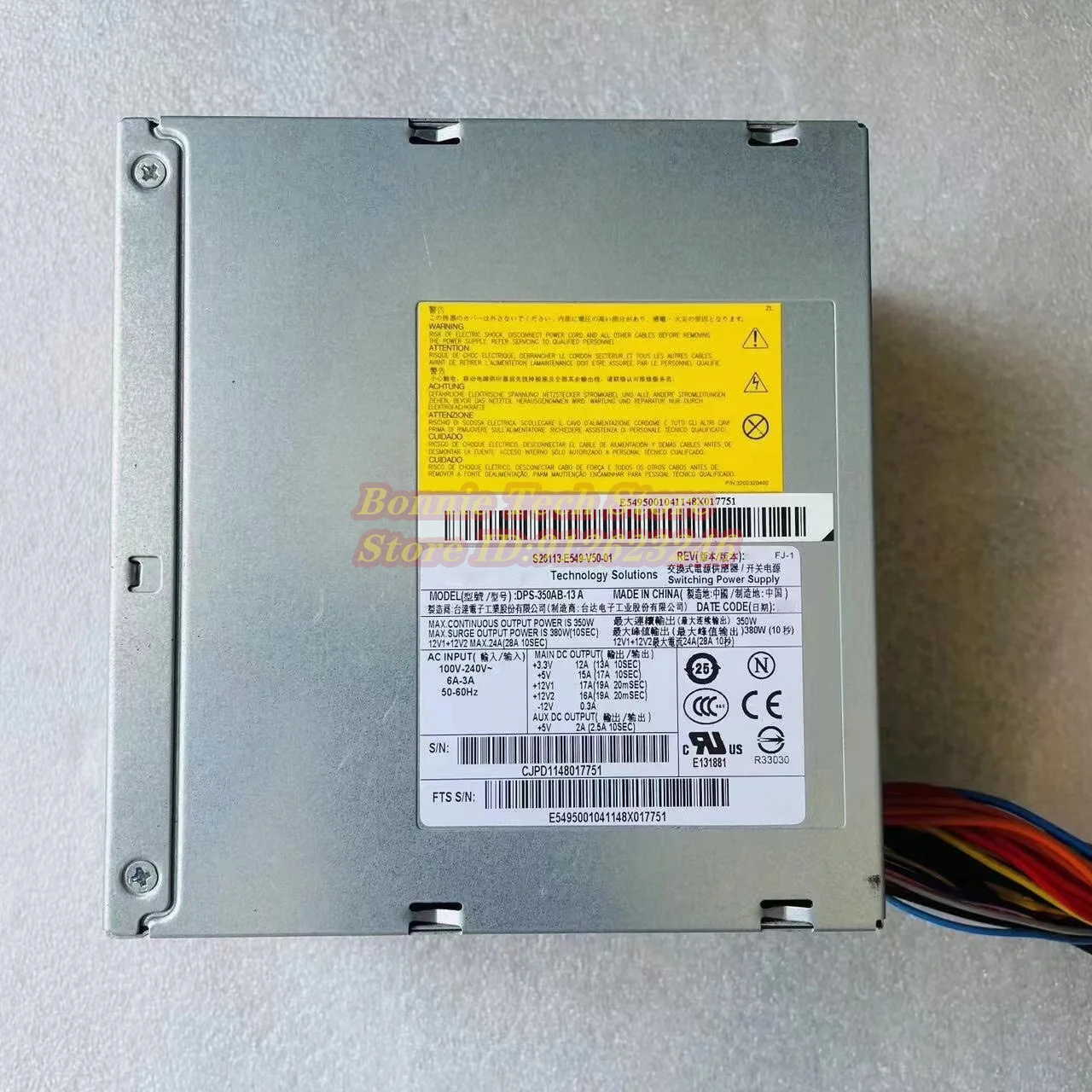 S26113-E549-V50-01 DPS-350AB-13A 350W  for Fujitsu Power SupplyS26113-E549-V50-01 DPS-350AB-13A 350W  for Fujitsu Power Supply