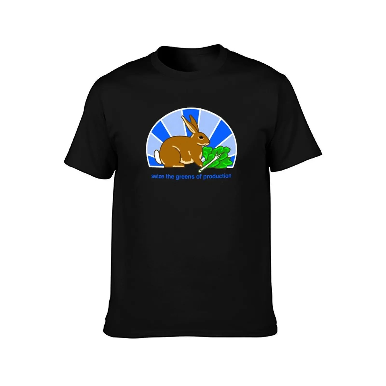 Seize the Greens of Production (Rabbit) T-Shirt Sports Casual Short Sleeve Cotton Tee T-Shirt