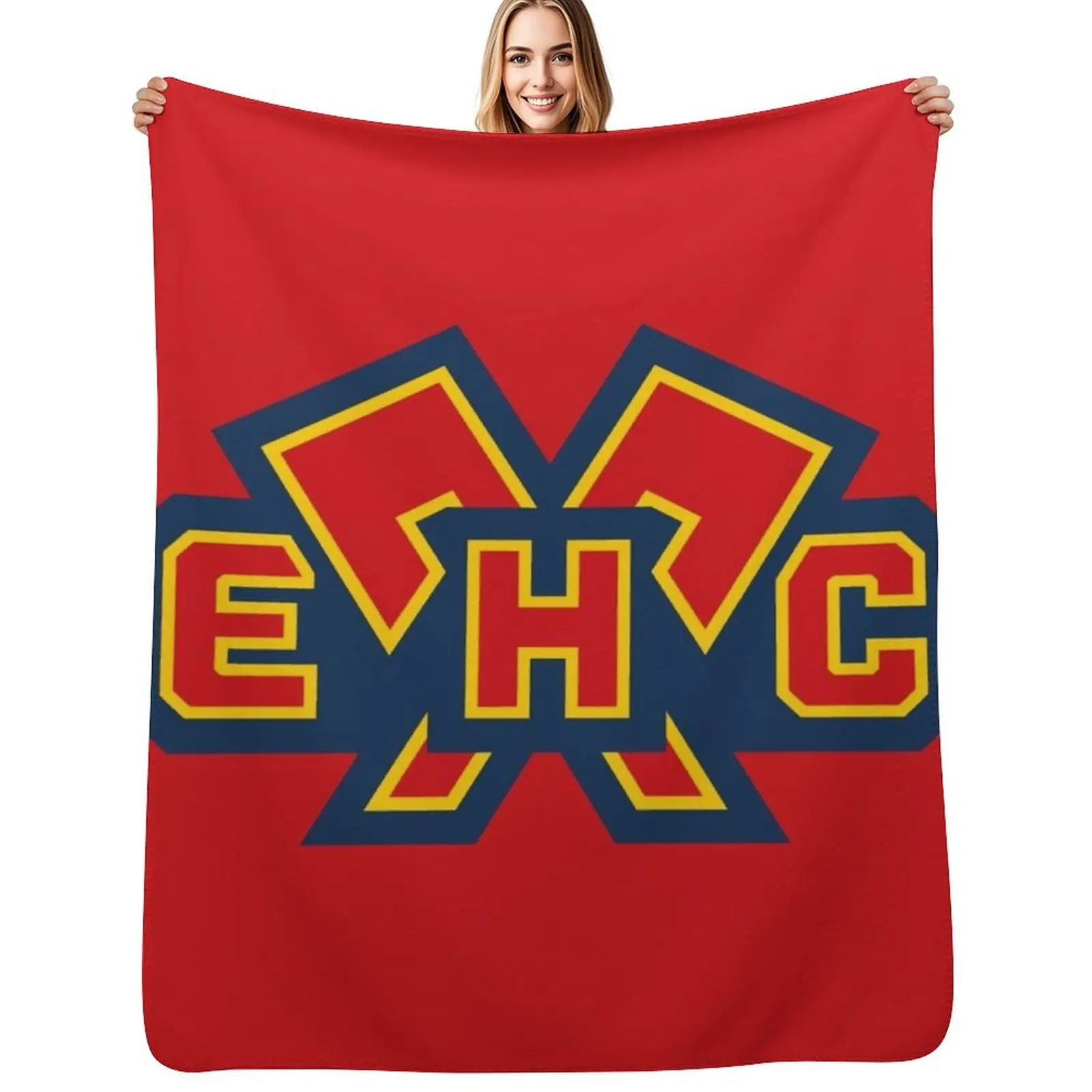 

EHC Biel-Bienne Throw Blanket Cute Plaid For Decorative Sofa Shaggy Blankets