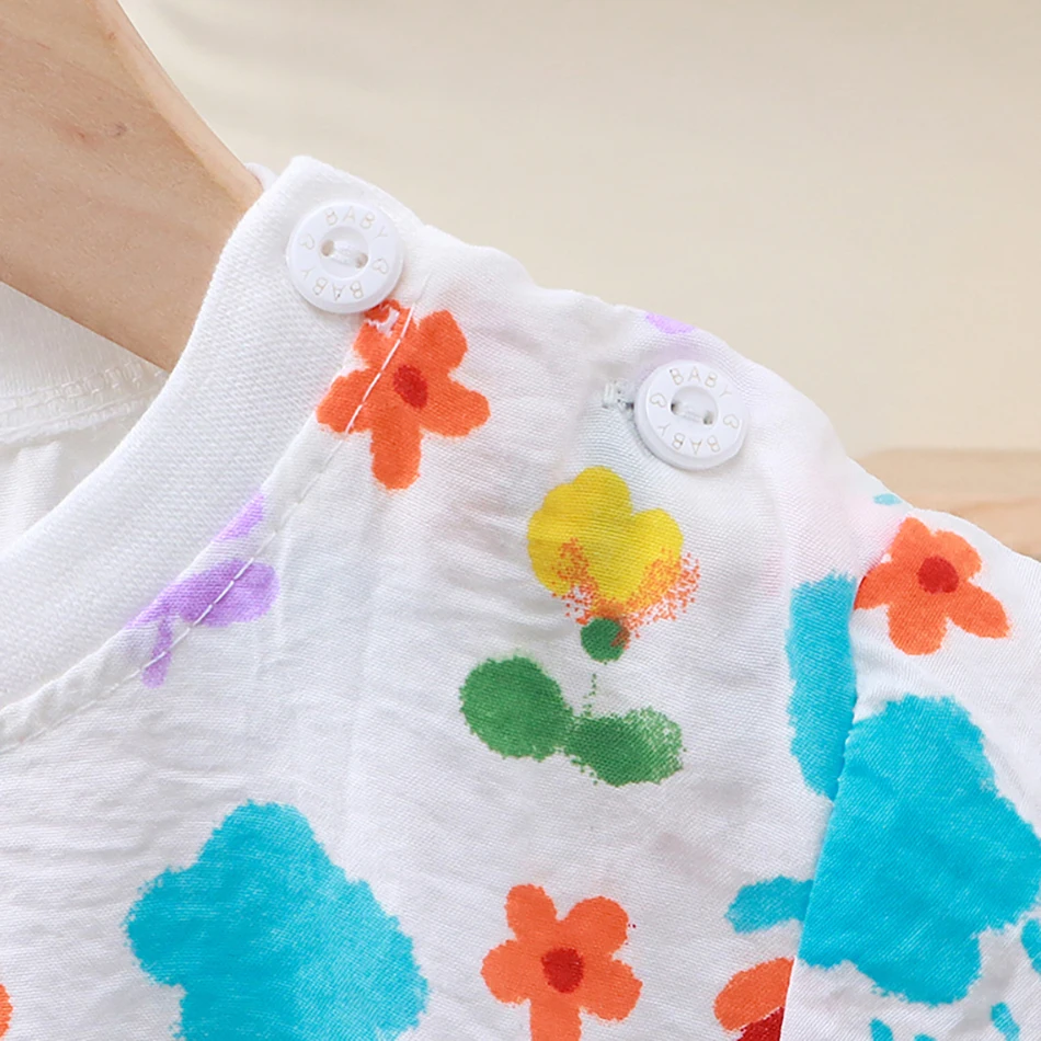 1-10 Years Soft Kids 2-Piece Set Breathable Short Sleeve Shorts for Playtime Toddler Outfit Clothes for Playground and School image 4