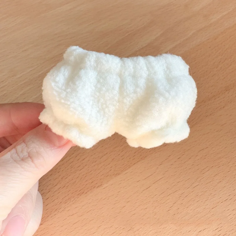 Macaron Outfit Doll Clothes Checkered Doll Dress Up Accessory Fur Cloak Coat Cotton Stuffed Doll for 10~15cm Doll