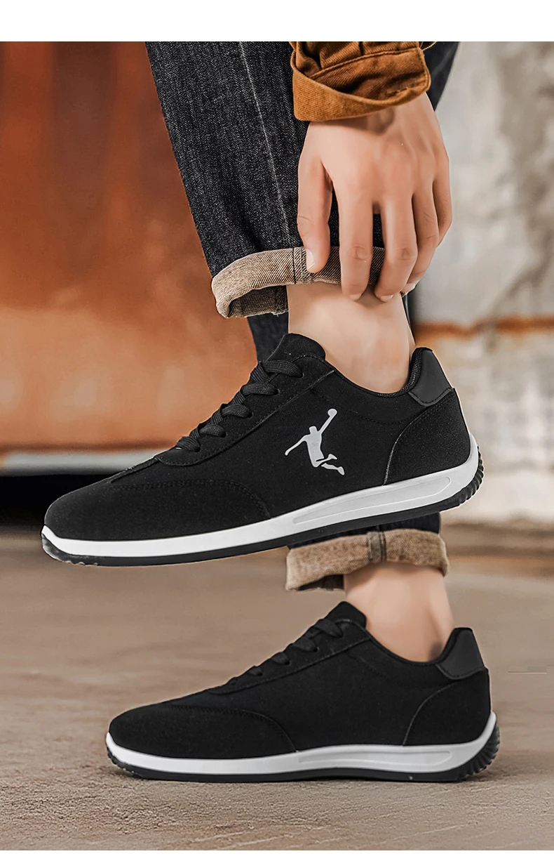 Herrenschuhe, trendige Frühlings- und Herbstschuhe, neue Modelle für den internationalen Markt, weiße, schwarze und rote Sneaker, atmungsaktive Herren-Freizeitschuhe mit weicher Sohle und niedrigem Schaft, vielseitig einsetzbar. – Detail 15