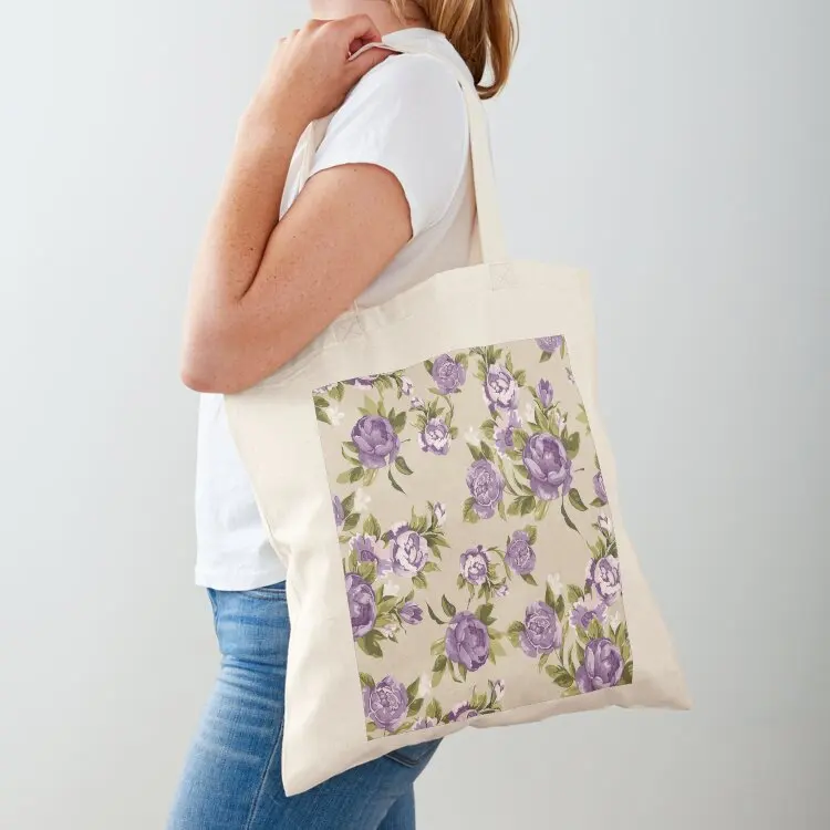 

Gorgeous VIntage Purple Floral Tote Bag shopping cart bags Cloth bags Gift bags hand bag