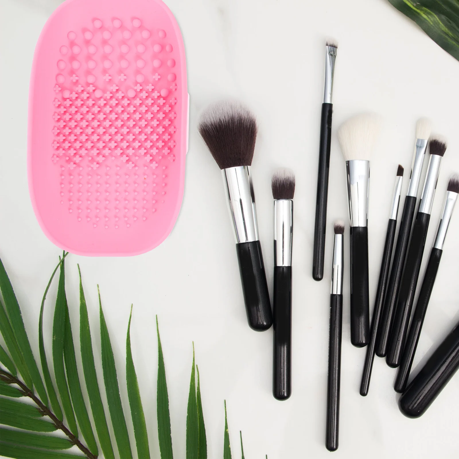Makeup Brush Cleaning Cosmetics Brush Scrubber Mat Practical Cleaner For Cosmetics Scrubber Beauty Tool Wash Pad