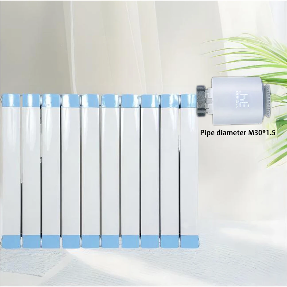 Controlador de temperatura programable Tuya Zigbee, válvula termostática, controlador de calefacción de temperatura, compatible con Alexa y Google Home