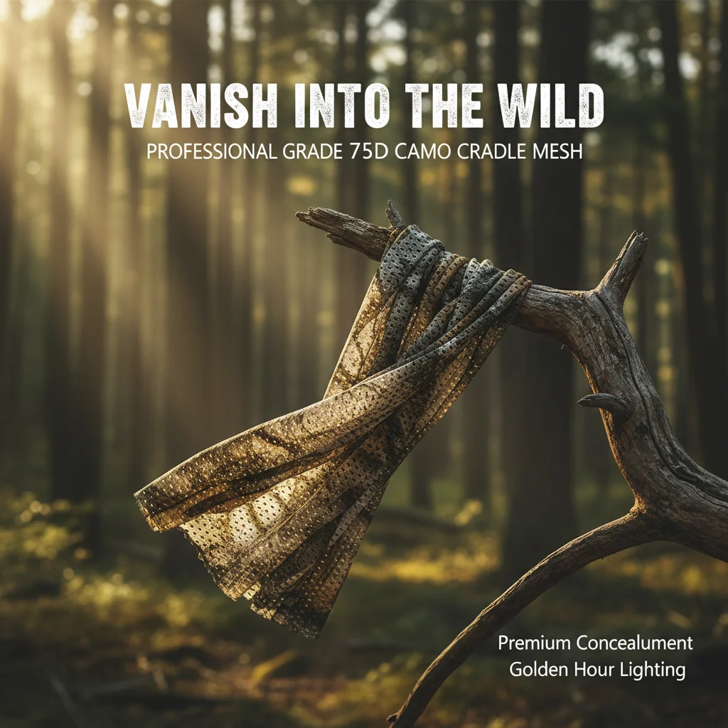 Outdoor Hunting Prints - WELEAD Taktik Kamuflaj File Eşarp 75D
