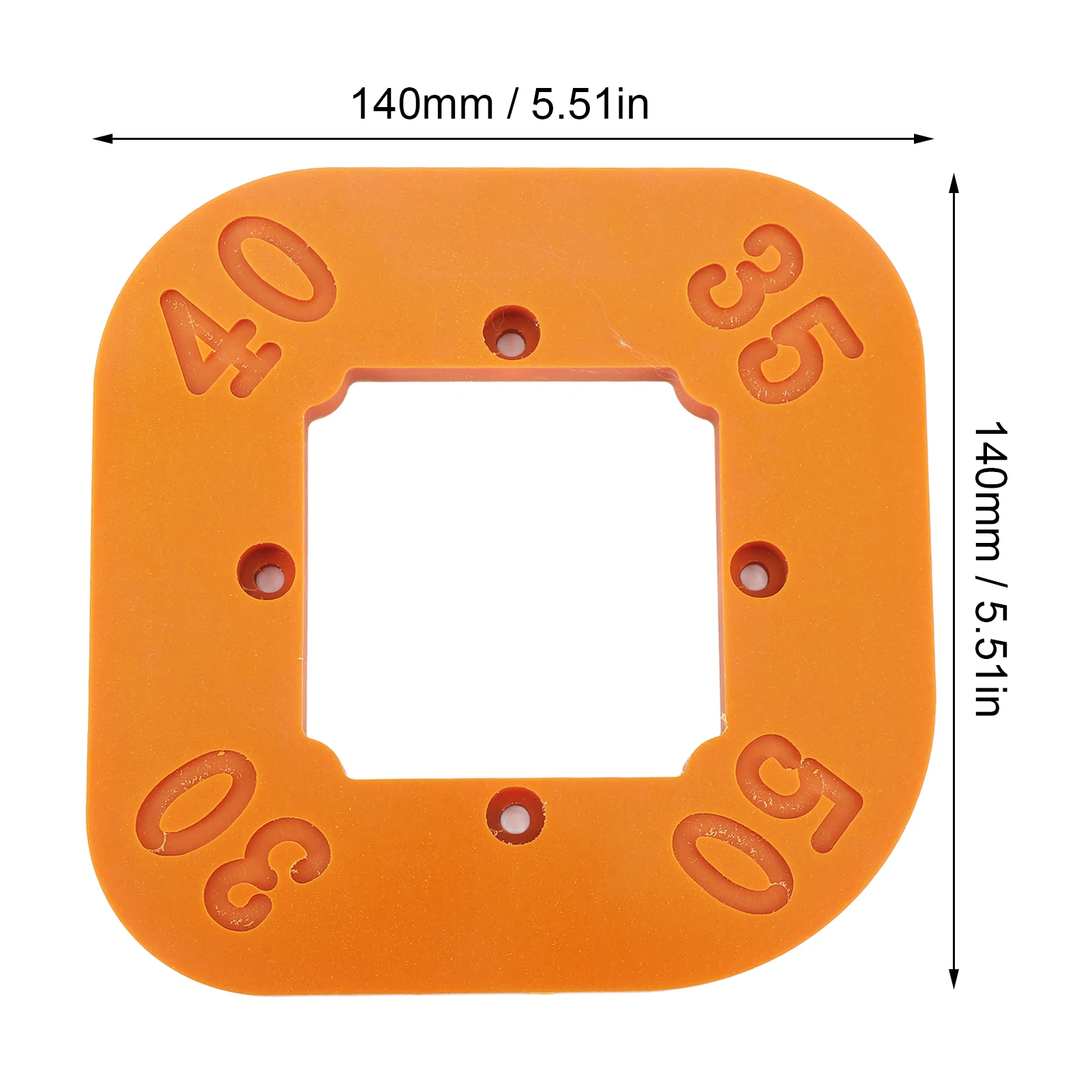 Router Radius Jig Mudah Digunakan Rekayasa Plastik Papan Sudut Bulat Radius Template R30 R35 R40 R50 untuk Proyek Pertukangan