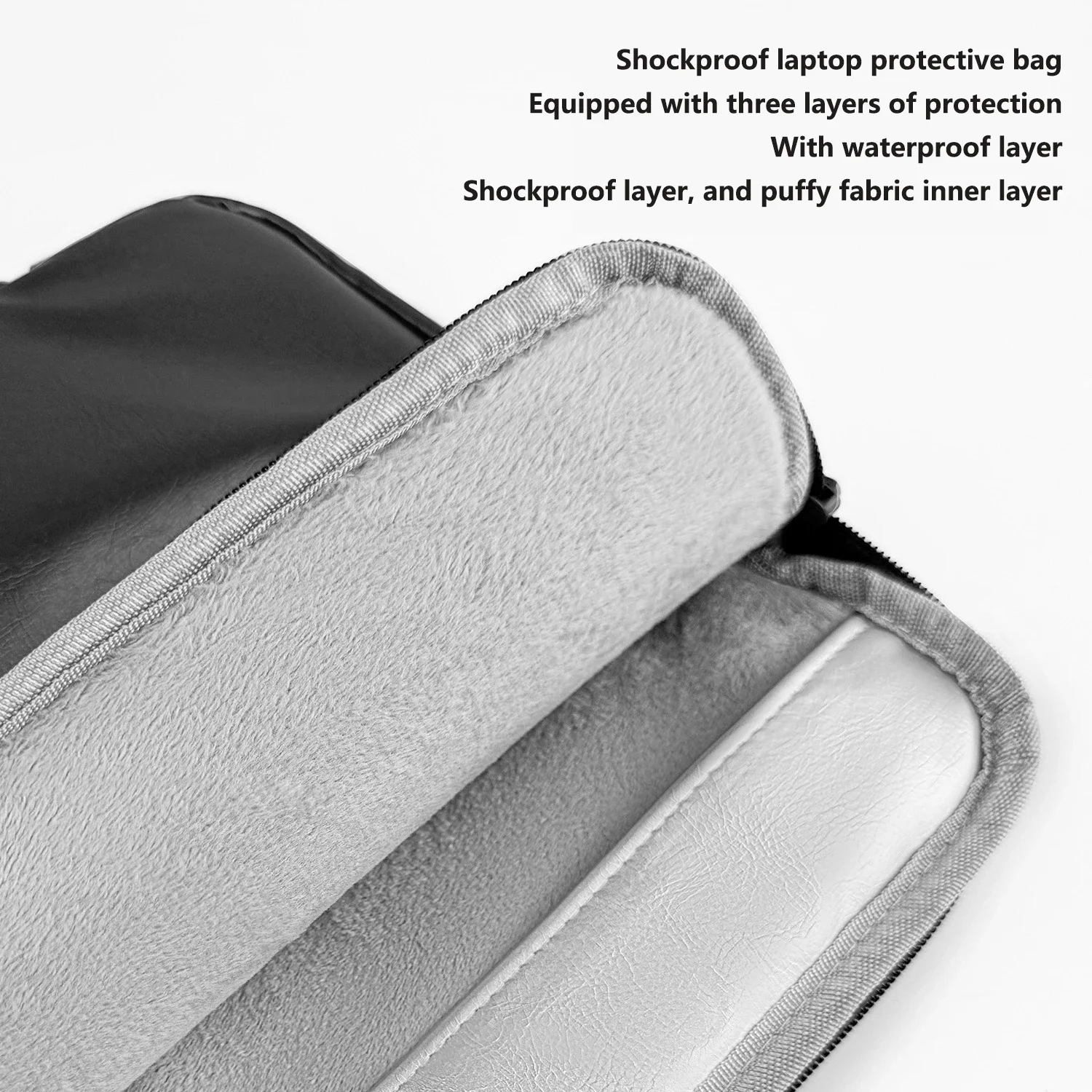 Laptop Bag 13.3 14 15.6 Inch Notebook Case Sleeve for Macbook Pro Air 16 Computer Women Men Handbag New Waterproof PU Briefcase