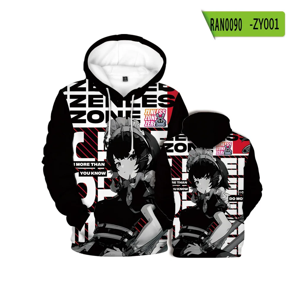Game Zenless Zone Zero Cosplay Hoodies 3D Print Anime Sweatshirt Men/Women Long Sleeve Tracksuit Pullovers Men's Hoodie Y2k Coat