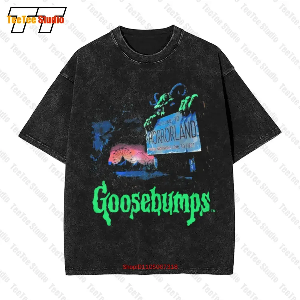 Goosebumps Logo 90S Halloween Vintage Oversized T-Shirt H57M