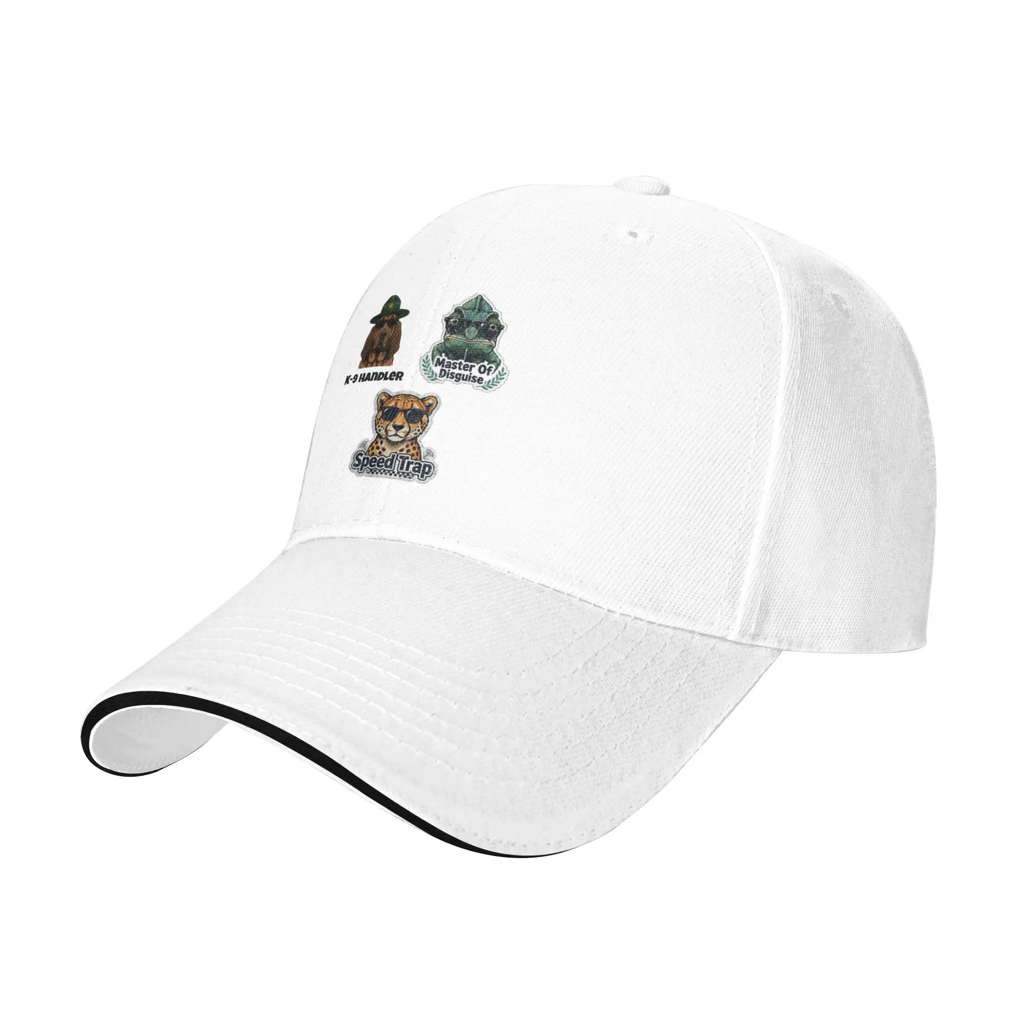 Speed Trap   Master Of Disguise   K-9 Handler   Iowa Deputy Animal Sticker Pack Gift For Children Men Women A Baseball Cap Hat