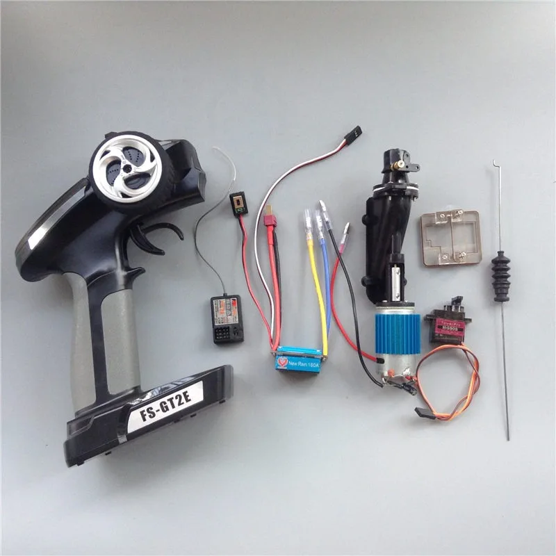 390 jet pump power set, remote control 160A ESC DIY boat accessories, use 2s 7.4v