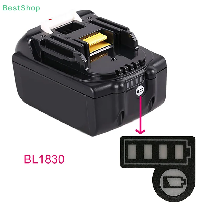 10Pcs BL1830 Li-ion Battery Capacity Led Light Button Sticker For Makita
