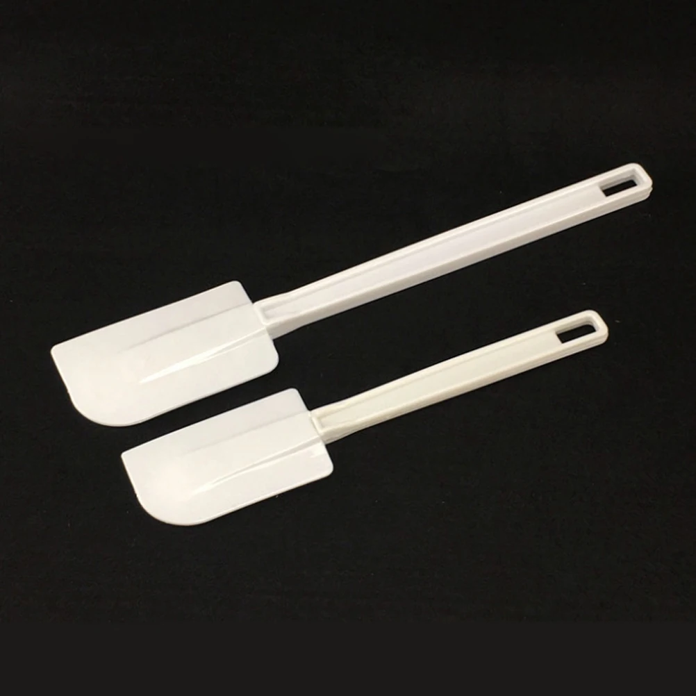 

4pcs Handle Silicone Scraper Baking Gadget Lightweight Comfortable Use Kitchen Utensil for Home Bakery S Size Each