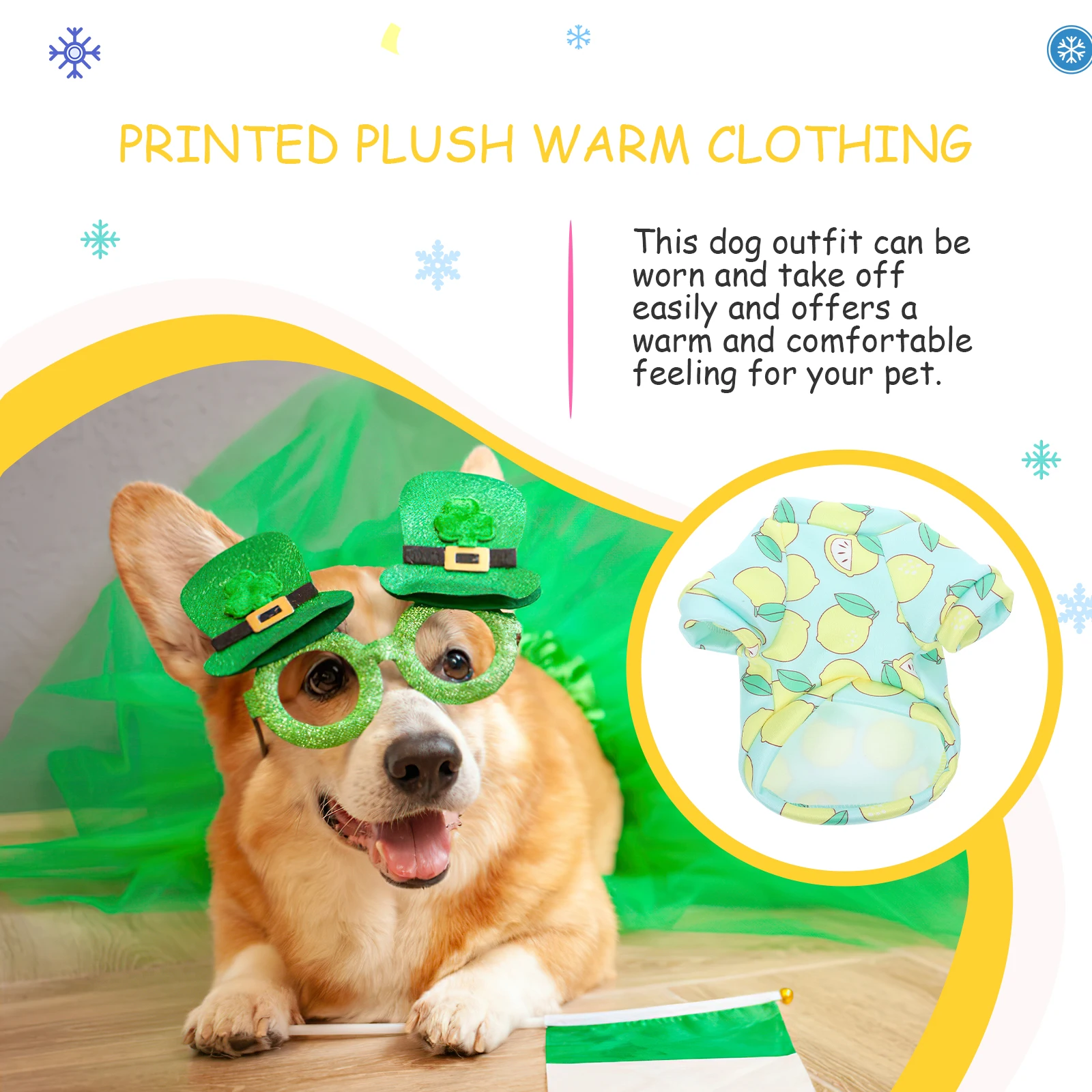

Warm Winter Dog Clothes Pet Costume Cozy Thermal Puppy Coats Skin-Friendly Adorable Warmth Wear For Small Dogs Xs