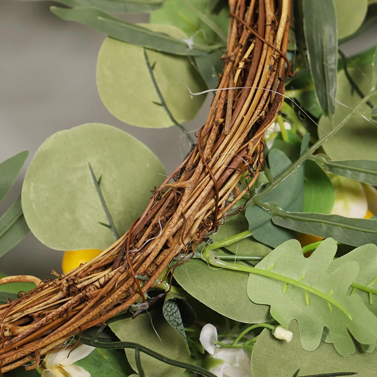 

Artificial Lemon Peony Wreath Olive Leaves Decorations Home Decor Window