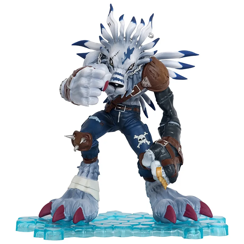 Digimon Adventure Gk Garurumon Action Figure, Figuras Anime, Estátua de PVC, 18cm, Coleção Modelo Boneca, Brinquedos para Crianças, Presentes Menino