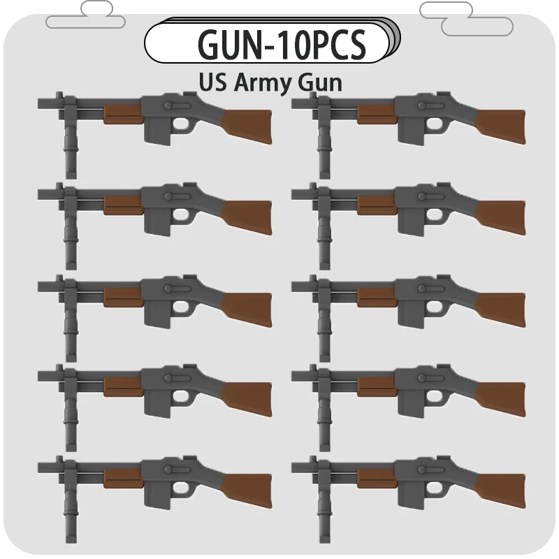 WW2 Militaire Accessoires Bouwstenen US Ranger Italië Duitse Britse Leger Soldaat Figuren Gun Helm Bakstenen Verjaardagscadeautjes