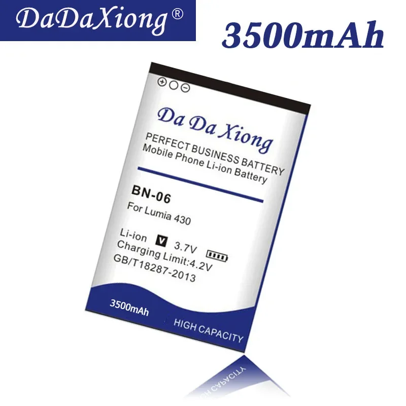 

DaDaXiong 3500mAh BN-06 BN06 Li-ion For Microsoft Nokia Lumia 430 Lumia430 Mobile Phone Battery