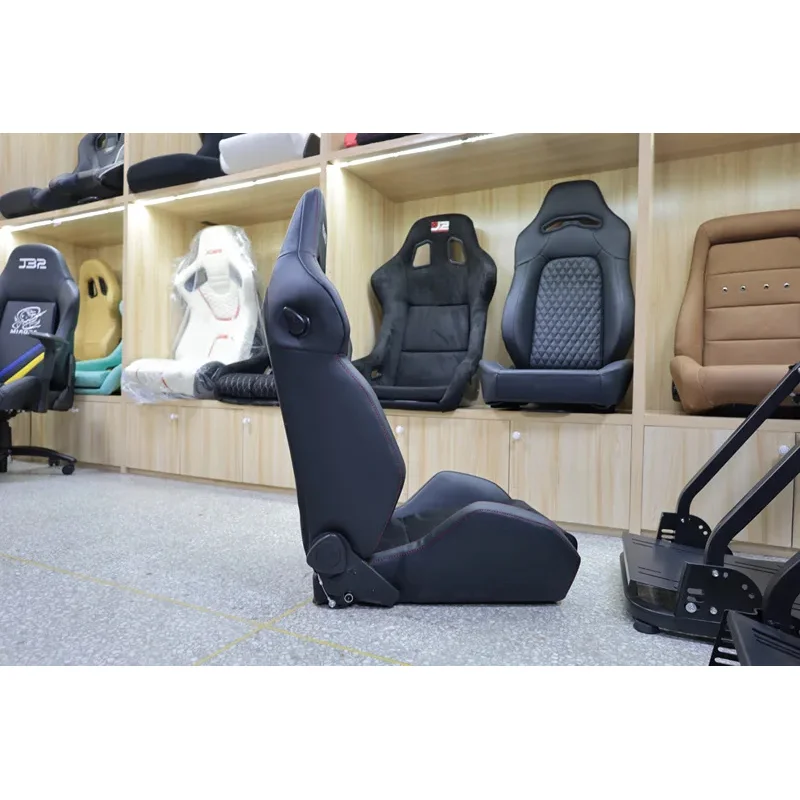 High Quality Universal RECARO Racing Bucket Seats SR-S Quick Release Reclining Sports Style Modified Car Seats With Double Slide