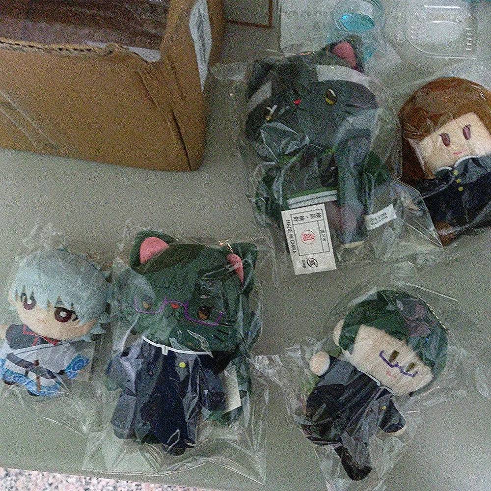 Jujutsu Line Figre Gegenseitige Hilfe Satoru Shimo zu Win Fushiguro Megumi Housey Teetrinken Satoru Katze Push Toy Anime Periperhal Ka R und Sound und Y Technique ft