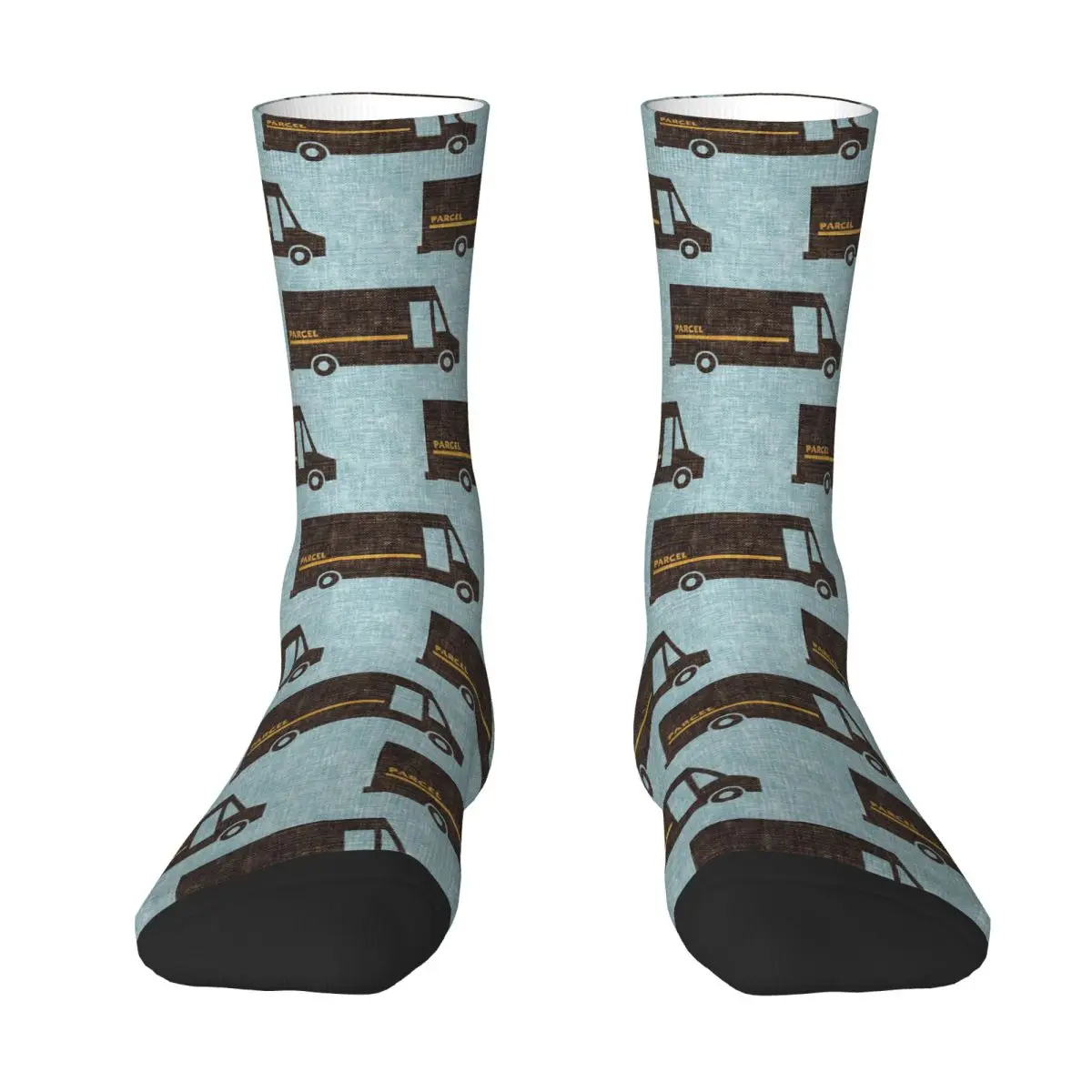 Delivery Trucks - Blue Unisex Winter Socks Hiking Happy Socks Street Style Crazy Sock