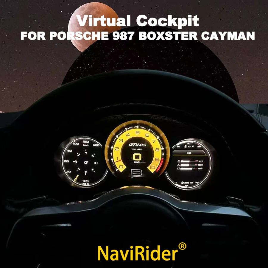 

For Porsche 987 Boxster Cayman 2005-2012 LCD Instrument Cluster Digital Dashboard Panel Virtual Cockpit Speedometer HD Screen