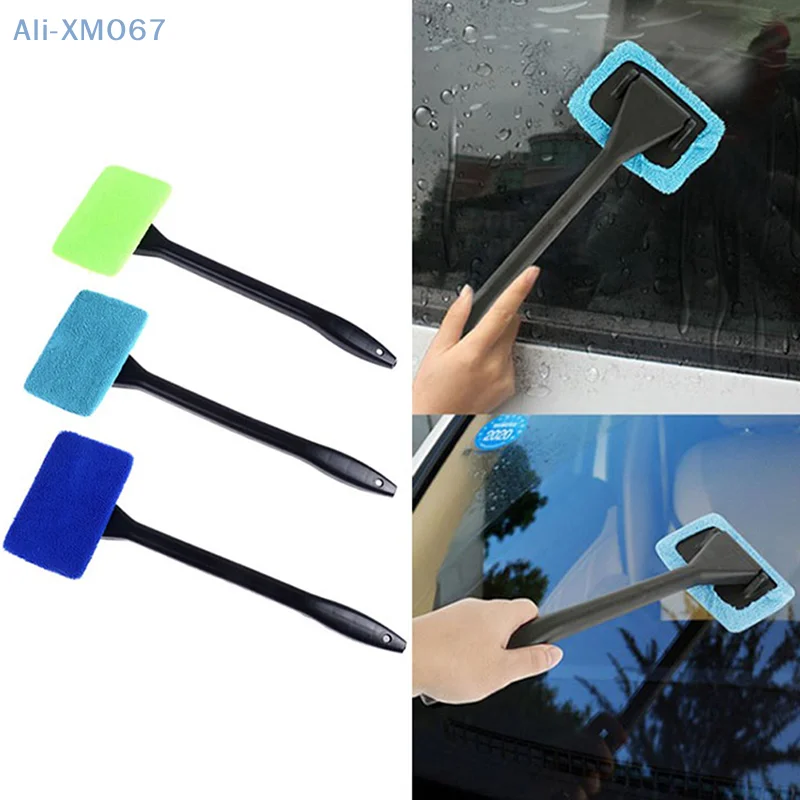 Car Window Cleaner Brush Kit Windshield Cleaning Wash Tool  Interior Auto Glass Wiper with Long Handle Car Accessories