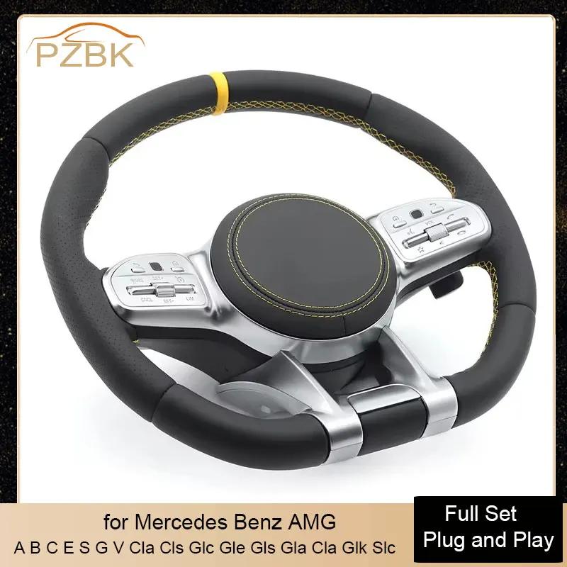 

Modify Car Steering Wheel Assembly for Mercedes Benz AMG W204 W205 W212 W222 G63 C63S CLE GLC C43 A45 CLS400 S65 Cls Glc Gle Gls