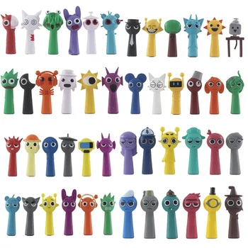 Engraçado Sprunki Figuras Modelo 7cm PVC Sprunki Jogo Action & Toy Figures Conjunto 12pcs